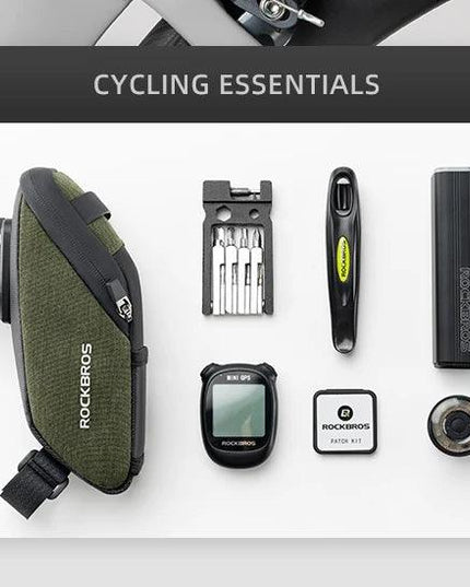 ROCKBROS Bicycle Saddle Bag Portable Waterproof Cycling Seat Tail Bag MTB Road Bike Storage Bag Seatpost Backpack With Mudguard