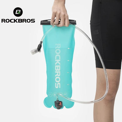 ROCKBROS 2L Water Bag Sports Portable Bicycle Water Bag Running Hydration Vest Backpack Outdoor Folding Water Bucket for Camping