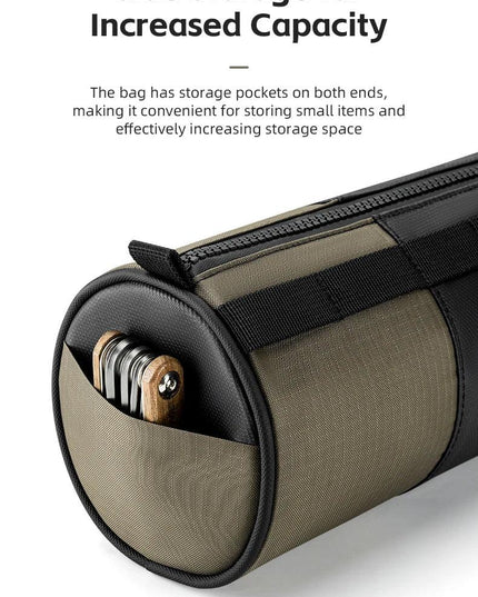 ROCKBROS Bicycle Bag Reflective Handlebar Bag Capacity Storage Multifunctional Portable 1.7L Shoulder Bag Front Bag Accessories