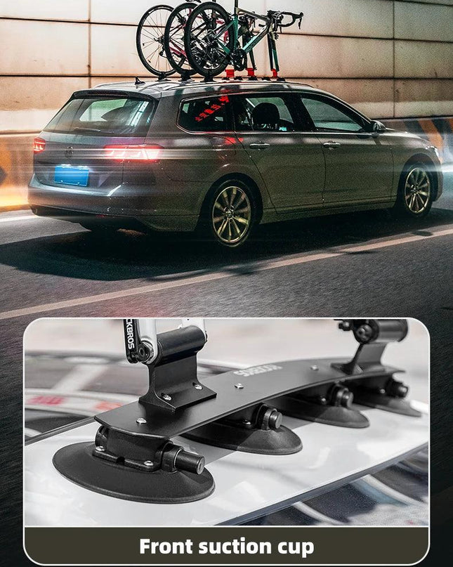 ROCKBROS Bike Bicycle Rack Suction Roof-Top Bike Car Racks Carrier Quick Install Bike Roof Rack MTB Mountain Road Bike Accessory