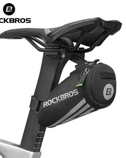 ROCKBROS Bike Bag Portable Reflective Saddle Bag Tail Seatpost Nylon Bicycle Bag MTB Road Bike Bag Panniers Bicycle Accessories