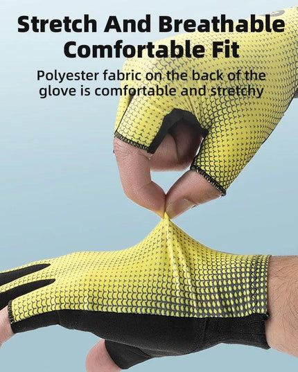 ROCKBROS Summer Cycling Gloves Half Finger Bicycle Gloves Mtb Road Breathable Bike Gloves High Elasticity Short Finger Gloves