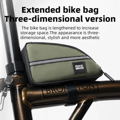 ROCKBROS Portable Bicycle Bags for Folding Bike Brompton Nylon Triangle Tube Bag Travel Casual Commute Tools Bag Bike Accessory