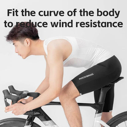 ROCKBROS Cycling Vest High Elastic Cycling Base Layer Sleeveless Bicycle Vest Quick Dry Undershirt Breathable Running Sport