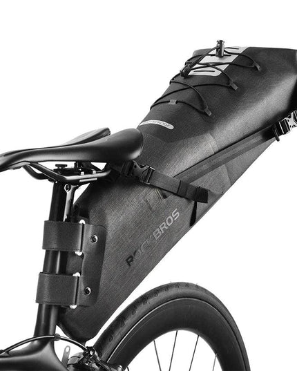 ROCKBROS Bike Bag Waterproof Reflective 10L Large Capacity Saddle Bag Cycling Foldable Tail Rear Bag MTB Road Trunk Bicycle Bag