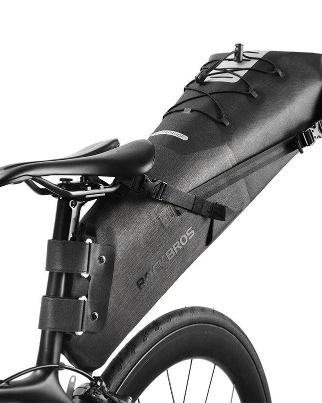 ROCKBROS Bike Bag Waterproof Reflective 10L Large Capacity Saddle Bag Cycling Foldable Tail Rear Bag MTB Road Trunk Bicycle Bag