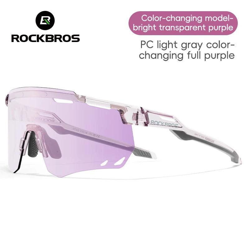 ROCKBROS Cycling Glasses MTB Road Bike Eyewear Driving Golf Goggles Protection Sports UV400 Sunglasses Polarized/Photochromic