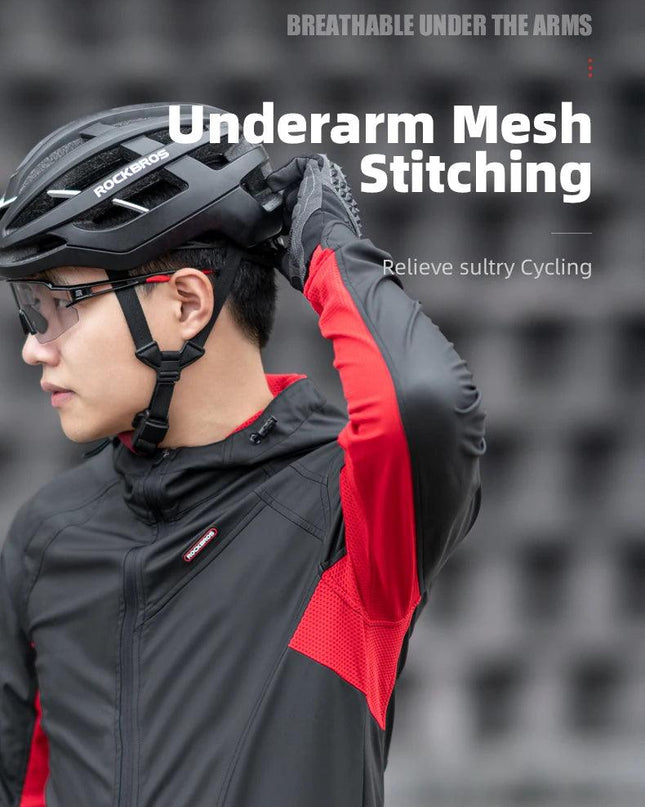 ROCKBROS Cycling Jersey Sets Winter Bicycle Clothes Windproof Thermal Fleece Bike Long Pants Outdoor Fishing Hiking Camping