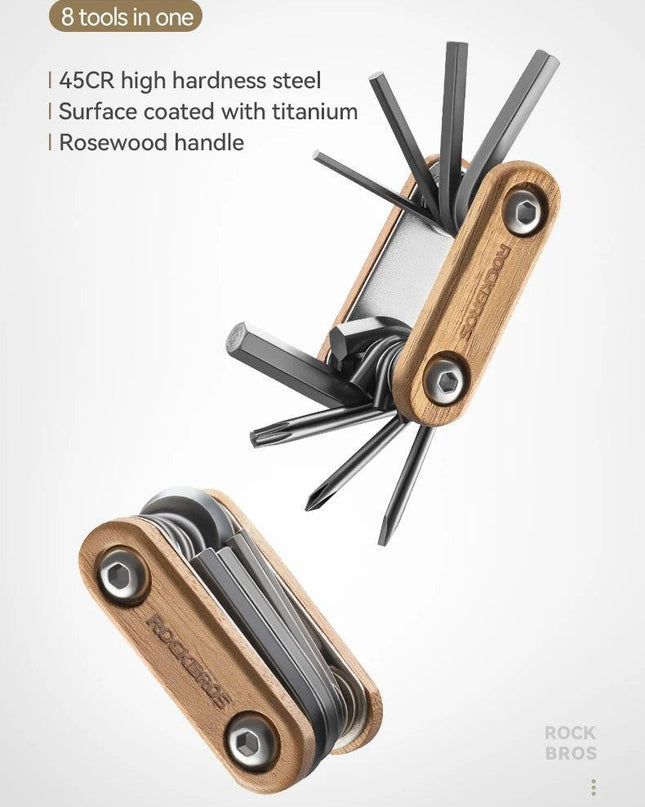 ROCKBROS 8 in 1 Bicycle Repair Tool Portable Bike Bicycle Screwdriver Repair Cycling Tool Mountain Bike Wrench Multi Tools