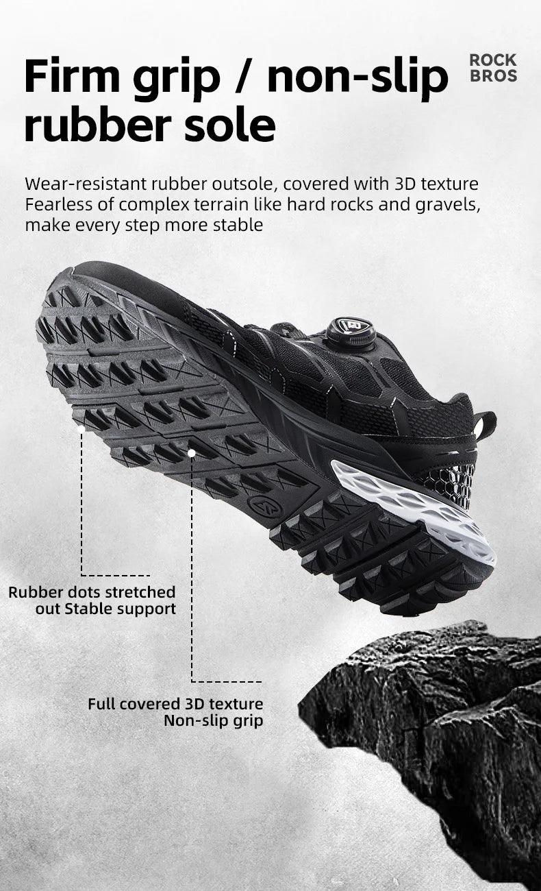 ROCKBROS Sports Shoes Men Cycling Outdoor Activity Footwear Soft Breathable Shoes Women Hiking Climbing Camping Non-slip Sneaker