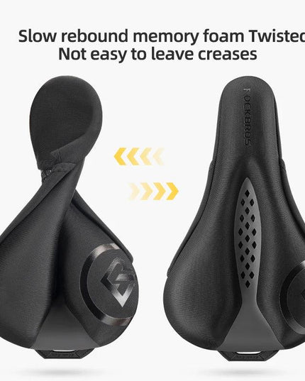 ROCKBROS Bicycle Saddle Cover Liquid Silicone Gel Breathable Seat Soft Thickened MTB Shockproof Cushion Cycling Accessories