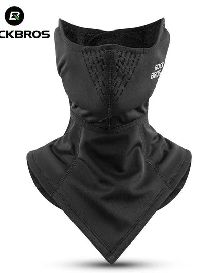 ROCKBROS Scarf Warm Fleece Neck Mask Outdoor Windproof Neck Warmer For Bike Motorcycle Ear Cover Breathable Scarf Men Women