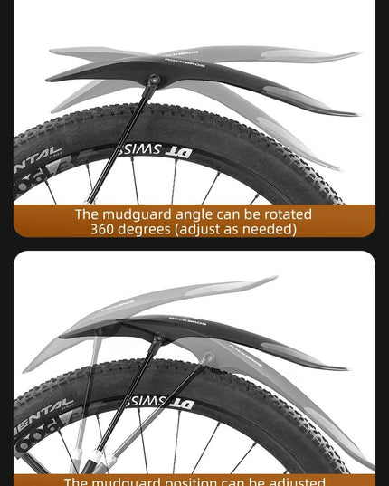 ROCKBROS Mountain Bike Mudguard Widen Quick Release 26-29 Inch  Durable lnnovative Installation Fender Bicycle Accessaries