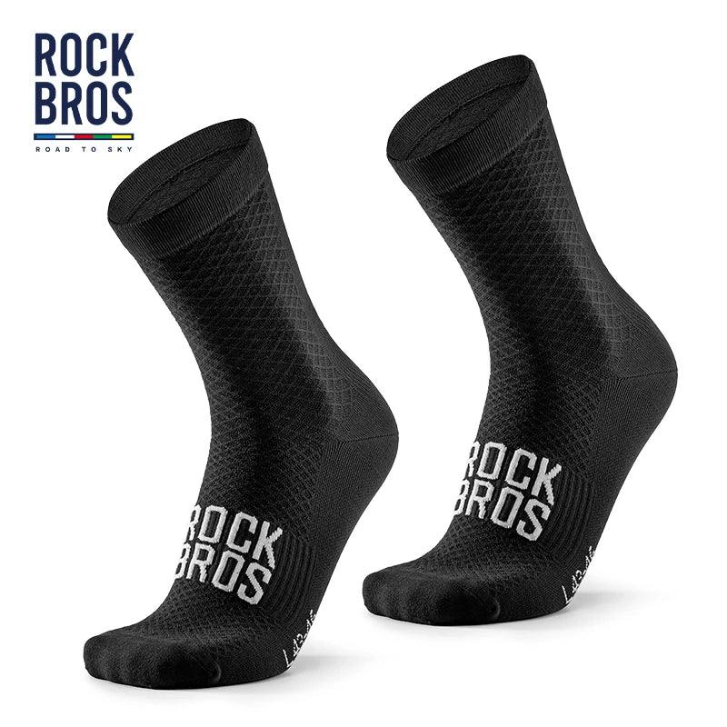 ROCKBROS ROAD TO SKY Professional Sport Socks Breathable Cycling Socks MTB Road Bike Socks High Elastic Shock Absorbing A pair