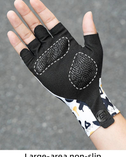 ROCKBROS Cycling Gloves Half Finger Summer Men Women Gloves Breathable Anti Slip MTB Road Bike Gloves Fitness Shock-absorbing