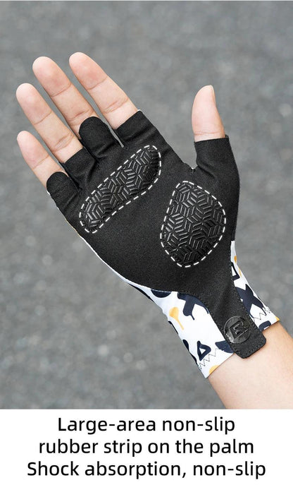 ROCKBROS Cycling Gloves Half Finger Summer Men Women Gloves Breathable Anti Slip MTB Road Bike Gloves Fitness Shock-absorbing