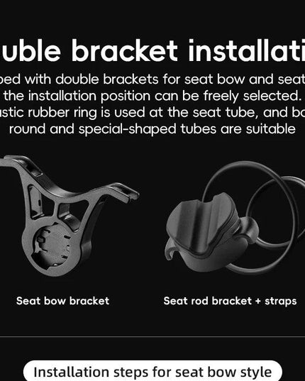 ROCKBROS Bicycle Taillight Smart Auto Brake Sensing MTB Road Bike Light New Type-C Charging Seatposts Saddle Bike Rear Light LED