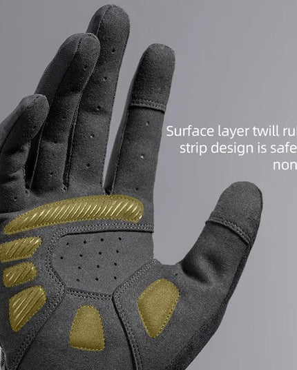 ROCKBROS Cycling Men's Gloves Spring Autumn Bike Cycling Gloves Sports Shockproof Breathable MTB Mountain Bike Gloves Motorcycle