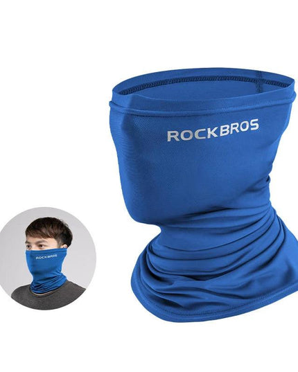 ROCKBROS Summer Face Scarf Neck Sun Protection Silk Cycling Headwear Motorcycle Scooter MTB Road Cycling Mask Breathable Bandana