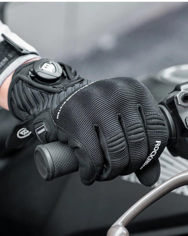 ROCKBROS Gloves Touch Screen Riding MTB Bike Bicycle Motorcycle Gloves SBR Palm Pad Fitness Climbing Thick Protective Glove