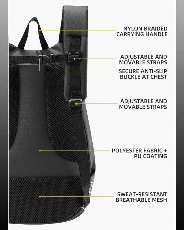 ROCKBROS Backpack High-Capacity Full Helmet Bag  Travel Luggage Bag 14.5L Breathable Reflective Motorcycle Rider Bags Accessory