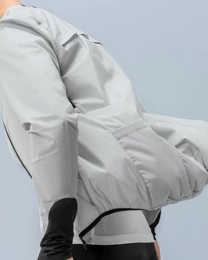 ROCKBROS Lightweight Cycling Jackets Windproof Bike Windbreaker Reflective Breathable Running Jacket Men's Coat With YKK Zipper