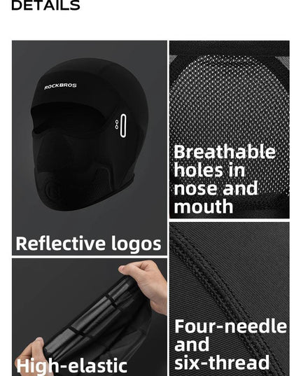 ROCKBROS Cycling Hat Summer Cool Balaclava UV Protection Bicycle Hiking Scarf Ice Silk Hat Face Cover Sport Bike Helmet Liner