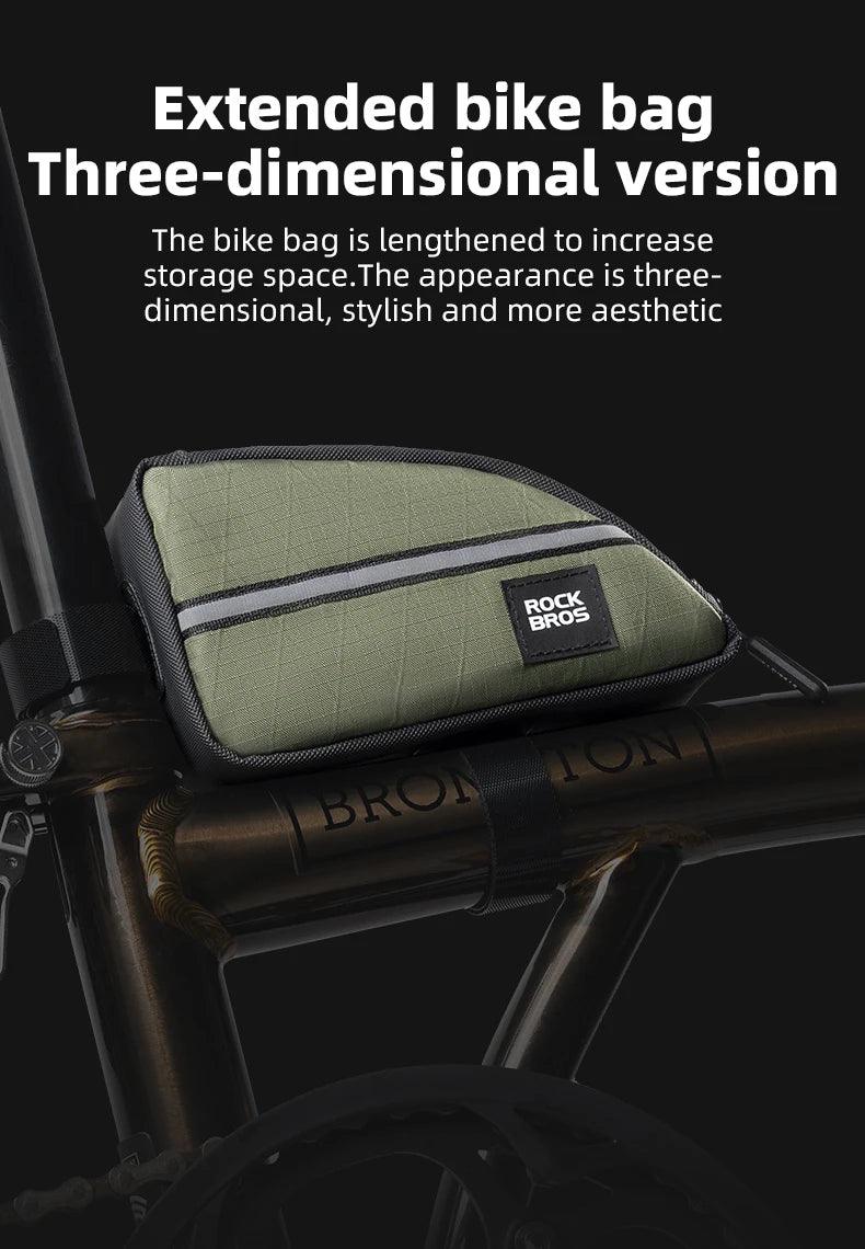 ROCKBROS Portable Bicycle Bags for Folding Bike Brompton Nylon Triangle Tube Bag Travel Casual Commute Tools Bag Bike Accessory