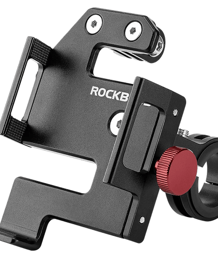 ROCKBROS Bicycle Phone Holder S Clip Ring Holder Aluminum Alloy Anti-Slip for 4.7-7.09inch Phones Moto Motorcycle Stand Bracket