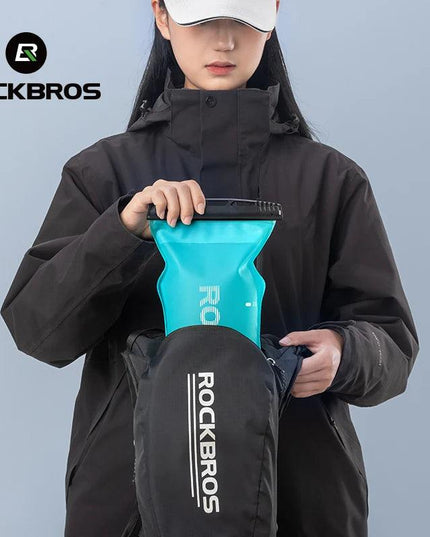 ROCKBROS 2L Water Bag Sports Portable Bicycle Water Bag Running Hydration Vest Backpack Outdoor Folding Water Bucket for Camping