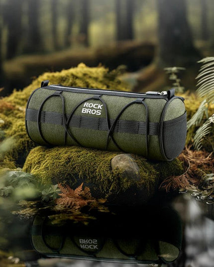 ROCKBROS Bicycle Bag Front Portable Handlebar Pannier 2L Big Capacity Multifunctional Shoulder Bag Reflectice Tube Bike Bag