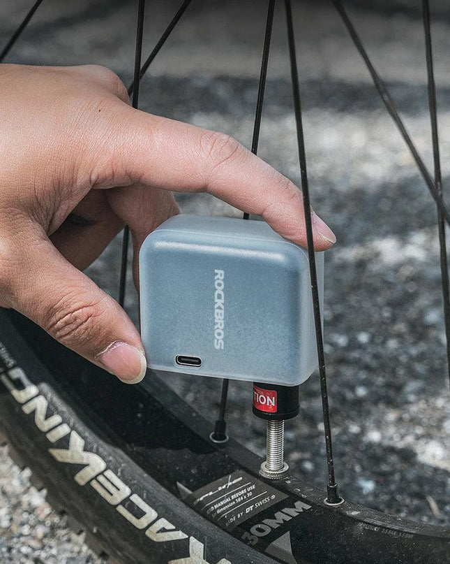 ROCKBROS Mini Electric Air Pump Portable 100PSI Rechargeable Compressor Tire Inflator For Car Bike Motorcycle Bicycle Pump