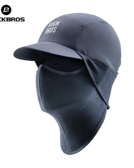 ROCKBROS Winter Cycling Mask and Hat 2 In 1 Fleece Thermal Keep Warm Ear Protection Outdoor Balaclava All Face Mask Men Women