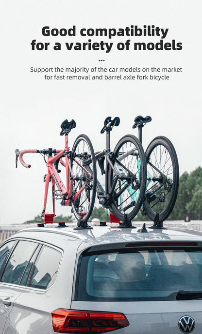 ROCKBROS Bike Bicycle Rack Suction Roof-Top Bike Car Racks Carrier Quick Install Bike Roof Rack MTB Mountain Road Bike Accessory