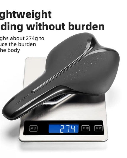 ROCKBROS Ultralight Bicycle Saddle Hollow Breathable Shock-Absorption Nylon MTB Road Bicycle Saddle Chrome Molybdenum Steel Seat