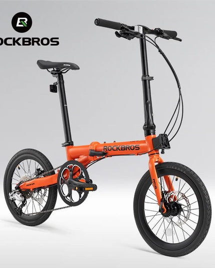 ROCKBROS Bike 16 inch with SRAM X4/X5-speed Aluminium Alloy Frame Adult Folding Bike Adjustable 9-Speed 11-32T Cassette Bike