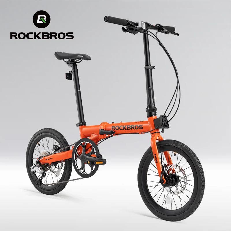 ROCKBROS Bike 16 inch with SRAM X4/X5-speed Aluminium Alloy Frame Adult Folding Bike Adjustable 9-Speed 11-32T Cassette Bike