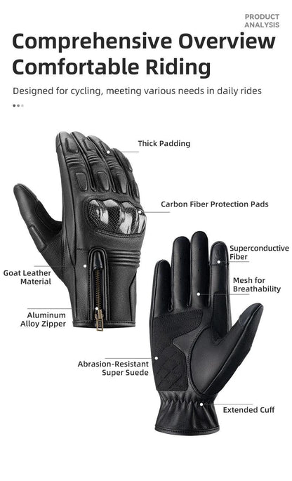 ROCKBROS Gloves Full Finger Racing Gloves Motorcycle Tactical Gloves Touch Screen Outdoor Sports Protection Cycling Bike Gloves