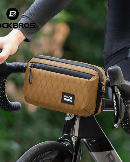 ROCKBROS Bicycle Bag Portable Lightweight MTB Road Bike Handlebar Bag 2.1L Big Capacity Multifunctional Riding Shoulder Bag