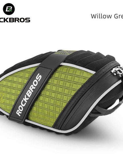 ROCKBROS Bike Bag 3D Shell Rainproof Saddle Bag Reflective Bicycle Bag Shockproof Cycling Rear Seatpost Bag MTB Bike Accessories