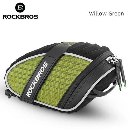 ROCKBROS Bike Bag 3D Shell Rainproof Saddle Bag Reflective Bicycle Bag Shockproof Cycling Rear Seatpost Bag MTB Bike Accessories