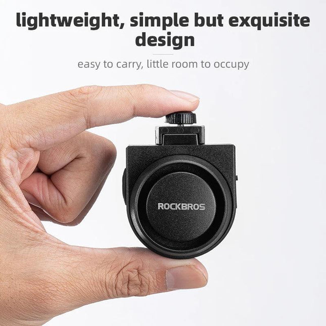 ROCKBROS Bicycle Bell Type-C Anti Theft Electric Horn Wireless Remote Control IPX5 Bike Hidden Installation Bicycle Accessory