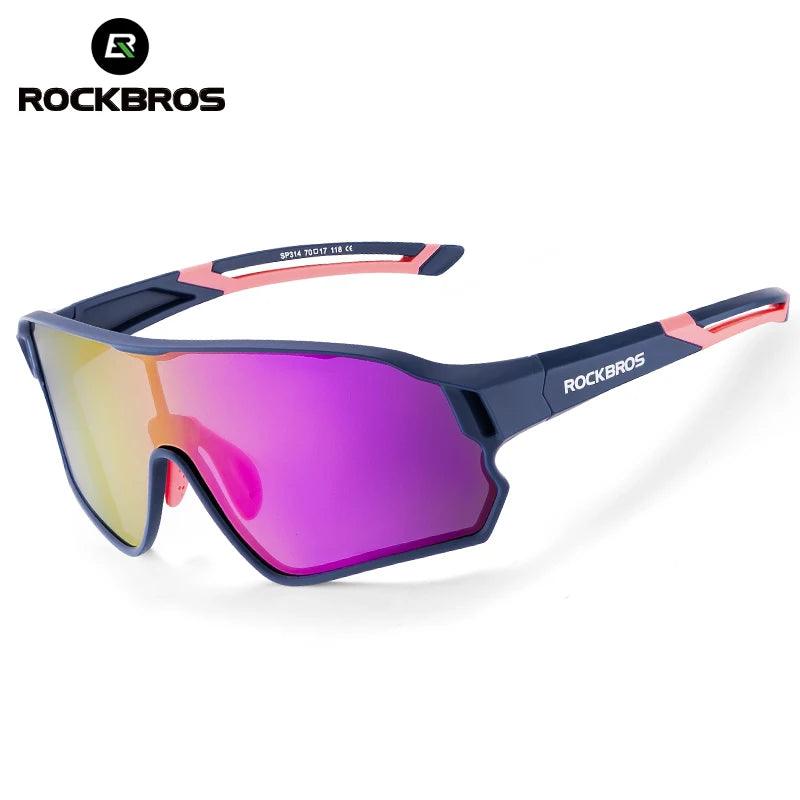 ROCKBROS Children's Cycling Glasses Polarised Sunglasses TR90 Flexible Frame for Boys Girls UV400 Protective Glasses Sports