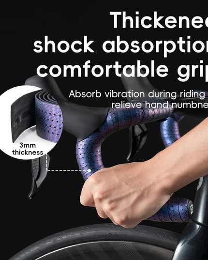 ROCKBROS Road Bike Handlebar Tapes Anti-slip PU EVA Breathable Shock Absorbing Cycling Strap Wear-Resistant Strap Accessories