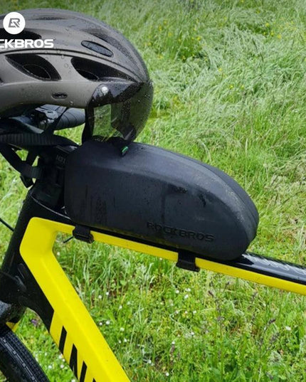 ROCKBROS Bicycle Bag Waterproof Cycling Top Front Tube Frame Bag Large Capacity MTB Road Bicycle Pannier Black Bike Accessories