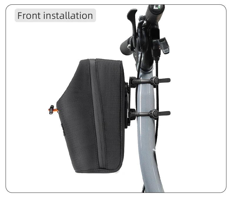 ROCKBROS Folding Bicycle Water Bottle Bags Fashion Front Frame Kettle Bags for Brompton Bike Electric Scooter Tools Package