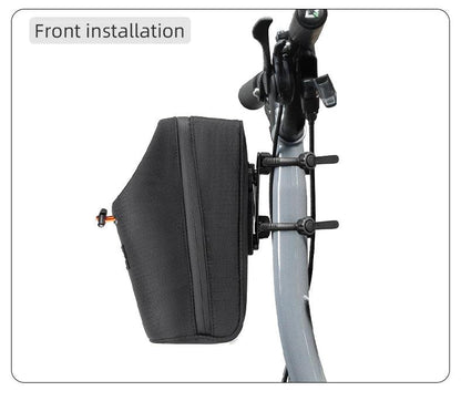 ROCKBROS Folding Bicycle Water Bottle Bags Fashion Front Frame Kettle Bags for Brompton Bike Electric Scooter Tools Package