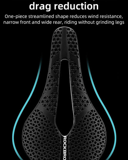 ROCKBROS 3D Printed Bicycle Carbon Saddle Ultra-Light Shock-Absorption MTB Road Profession Racing Bicycle Cycling Saddle