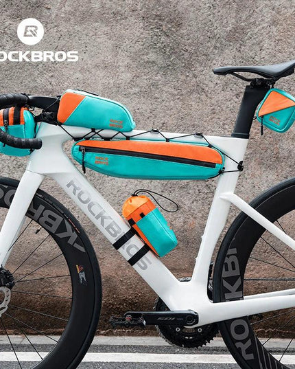 ROCKBROS Bicycle Bag Ultralight Top Front Tube Frame  Bag Large Capacity Reflective Portable Bike Bag Cycling Pannier Bag