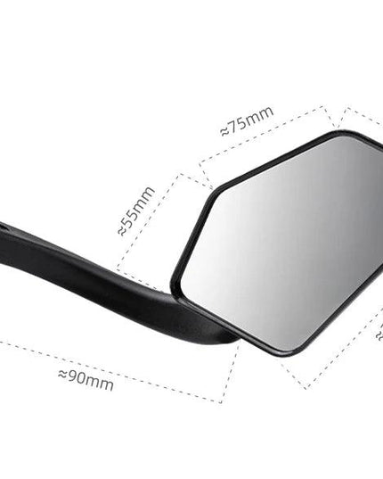 ROCKBROS Bicycle Mirrors MTB Bike HD Grip Plug In Bicycle Rearview Mirror 360° Adjustable Rotating Plane Mirror Bike Accessories